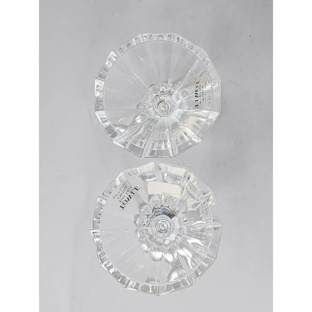 Vintage Towle‎ Pair Of Fine Lead Crystal Taper Candle Holders Elegant Design